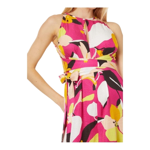 Ted Baker Molliah Halterneck Jumpsuit with Wrap Bodice Detail US 10 - Picture 4 of 16